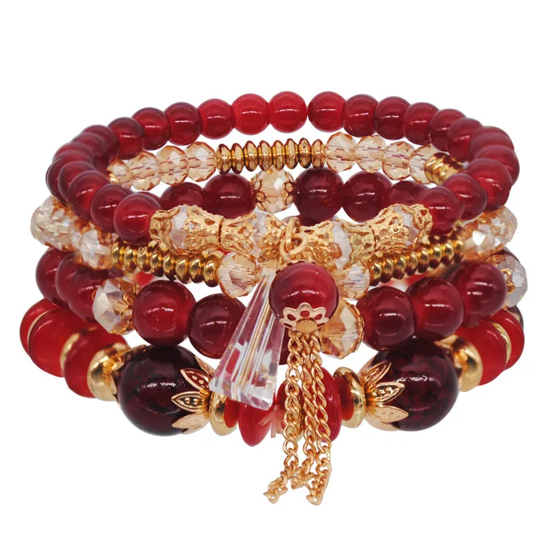 Geometric Beaded Bracelets