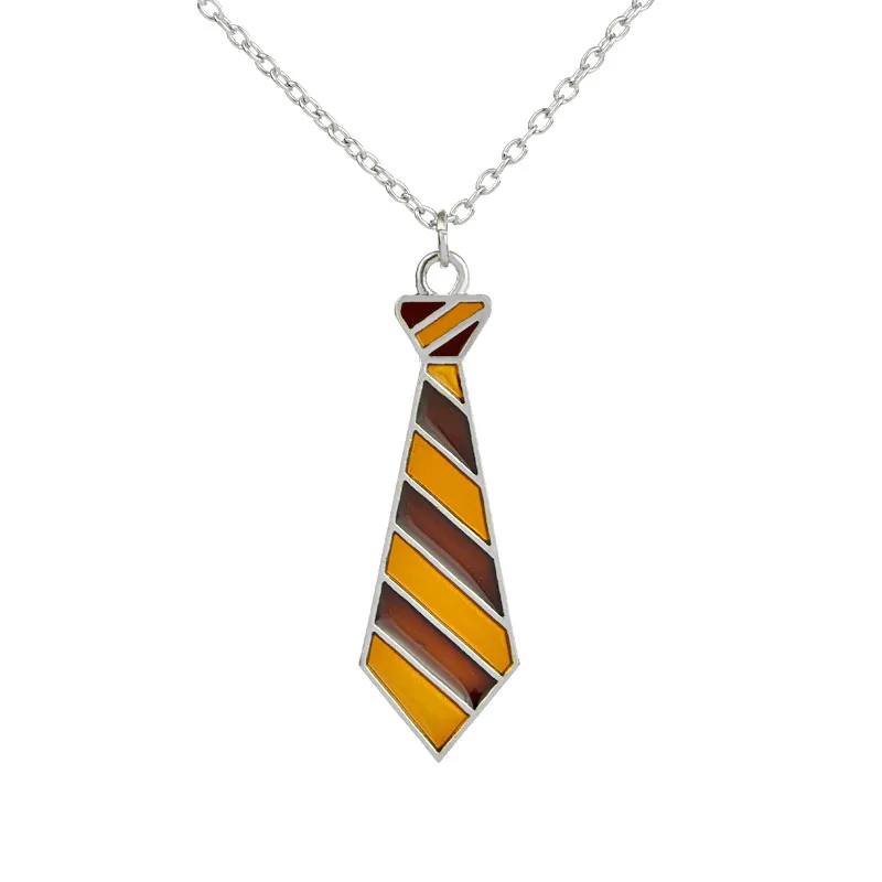 Colorful Tie Pendant Necklace